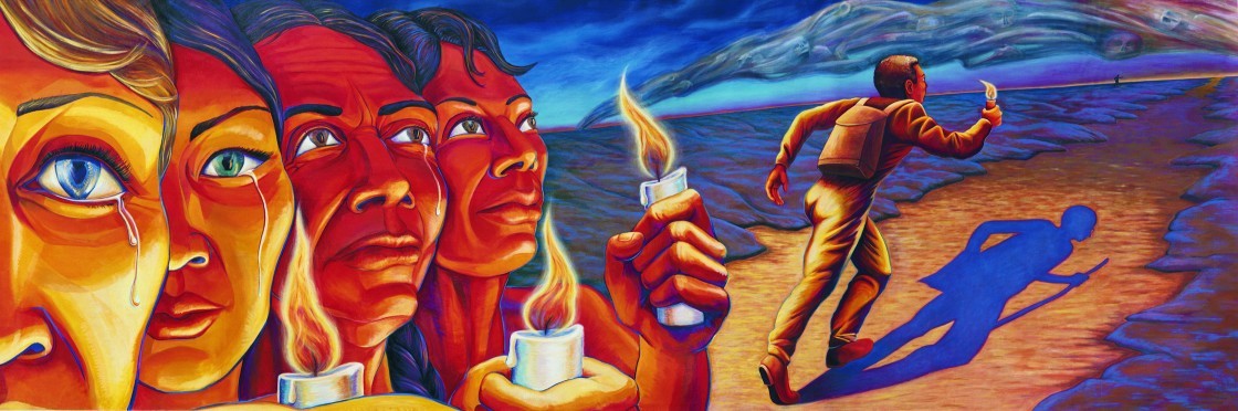 Judith F. Baca © 1990, The World Wall: A Vision of the Future Without Fear